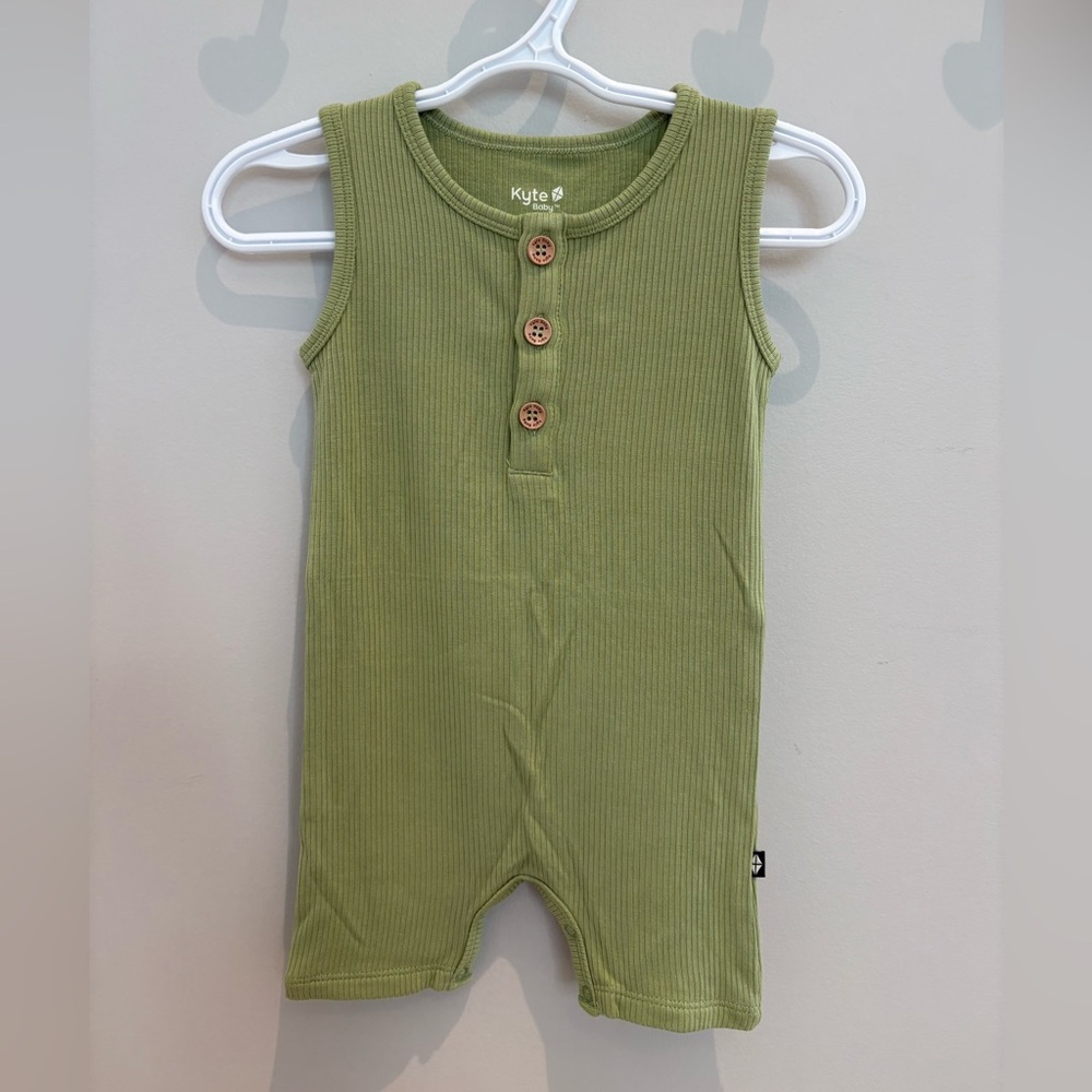 Kyte BABY Ribbed Sleeveless Shortall